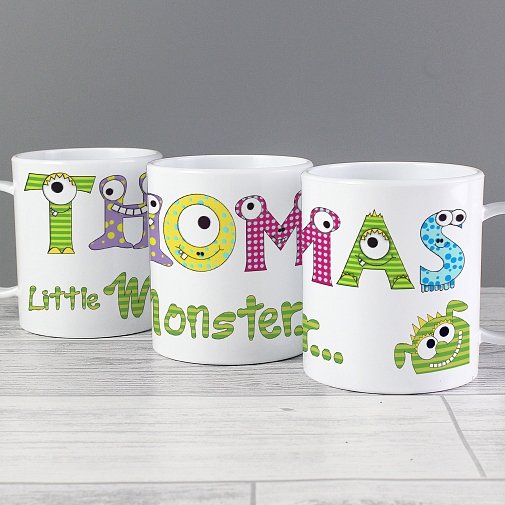 Personalised Monster Alphabet Plastic Cup