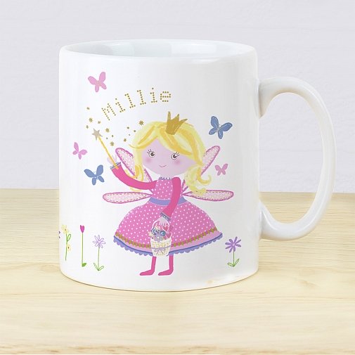 Personalised Garden Fairy Plastic Mug