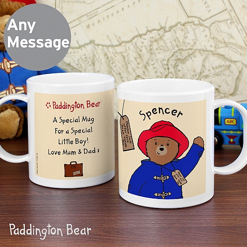 Personalised Paddington Bear Plastic Mug