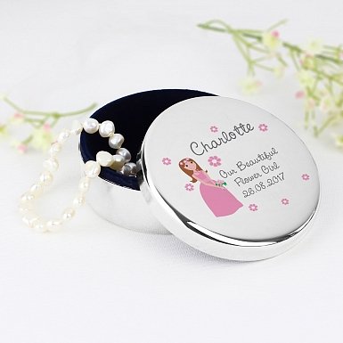 Personalised Fabulous Wedding Round Trinket Box