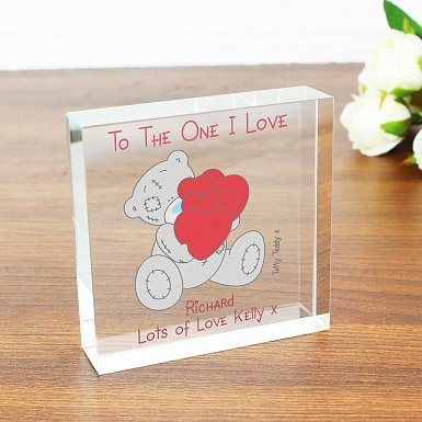 Personalised Me to You Big Heart Large Crystal Token