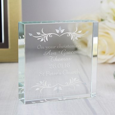 Personalised Sentiments Large Crystal Token