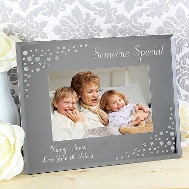 Personalised Any Message 6x4 Glass Photo Frame UK [United Kingdom]