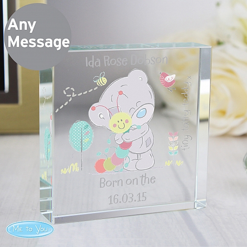 Personalised Tiny Tatty Teddy Cuddle Bug Large Crystal Token