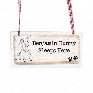 Personalised Rabbit Wooden Sign