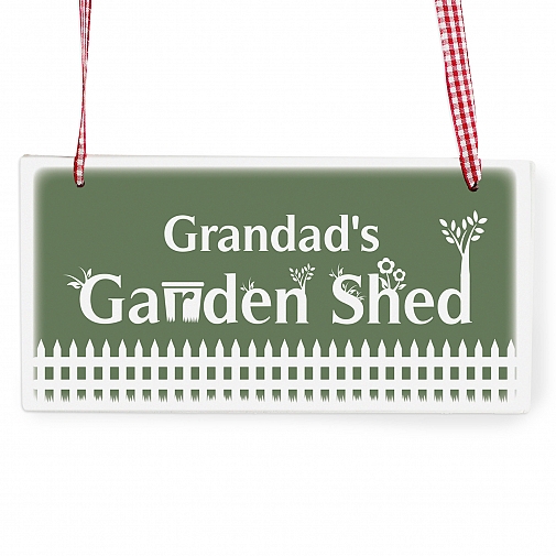 Personalised Garden Shed Wooden Rectangle Sign