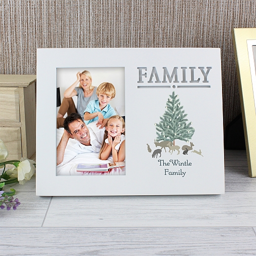 Personalised A Winter's Night Family 6x4 Light Up Frame