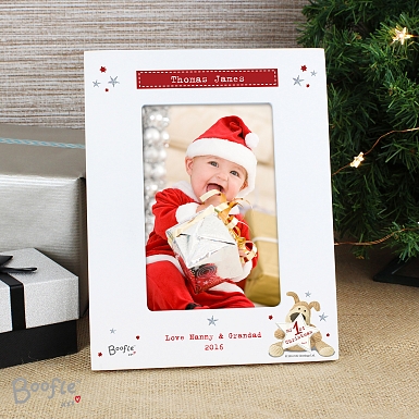 Personalised Boofle My 1st Christmas 6x4 Photo Frame