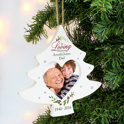 Personalised In Loving Memory Tree Photo Frame Decoration