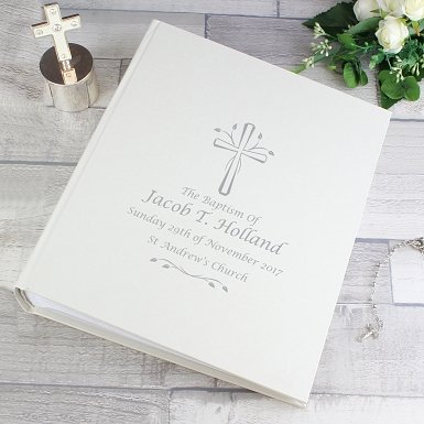 Personalised Silver Cross Album with Sleeves
