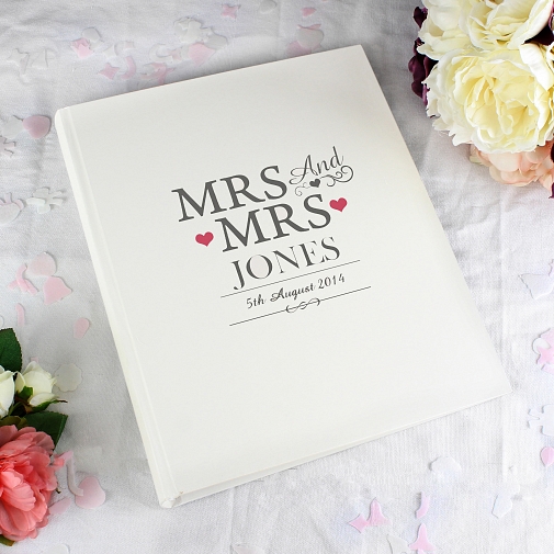 Personalised Mrs & Mrs Traditional Album