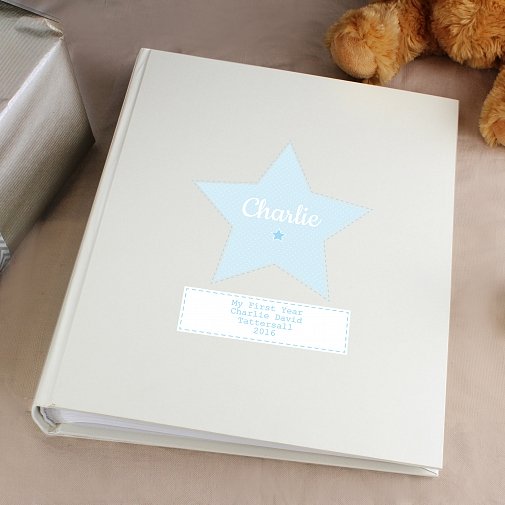 Personalised Stitch & Dot Boys Album with Sleeves
