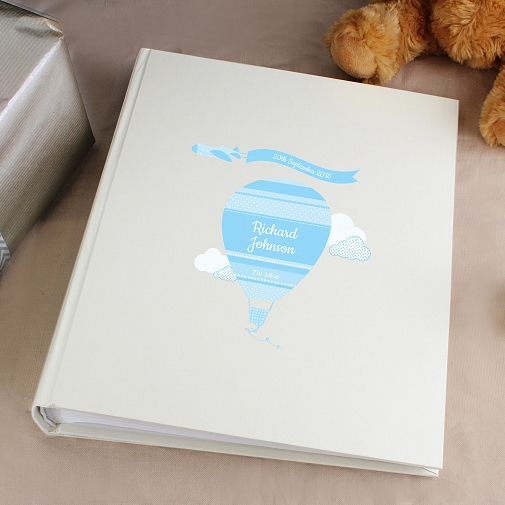 Personalised Up & Away Boys Album with Sleeves