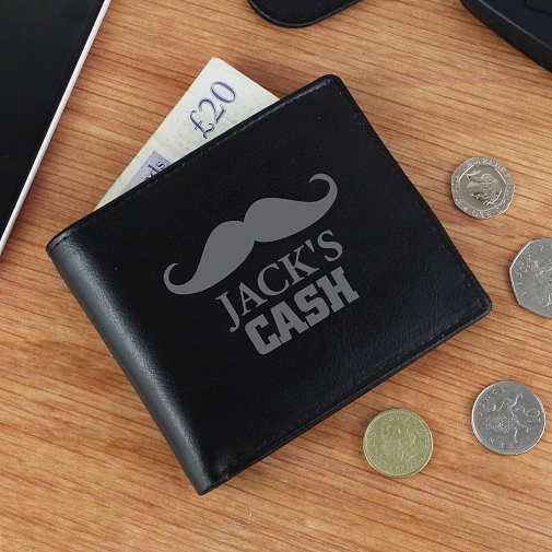 Black Moustache Wallet