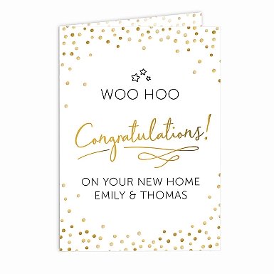 Personalised Congratulations Card Delivery to UK