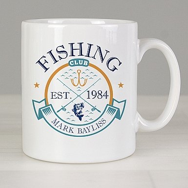 Personalised Fishing Club Mug
