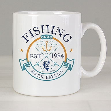 Personalised Fishing Club Mug