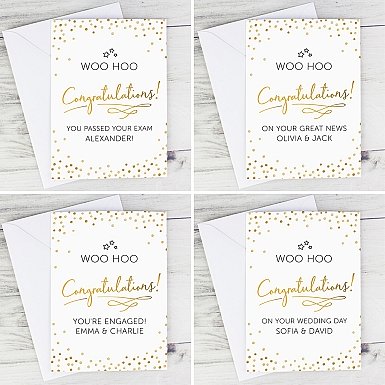Personalised Congratulations Card Delivery to UK