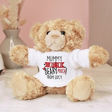 Personalised Love You Beary Much Teddy Bear