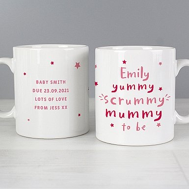 Personalised Yummy Scrummy Mummy To Be Mug