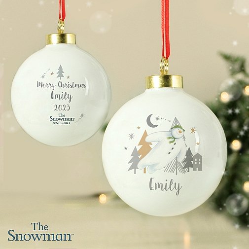 Personalised The Snowman Magical Adventure Bauble