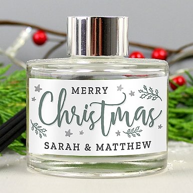 Personalised Merry Christmas Reed Diffuser