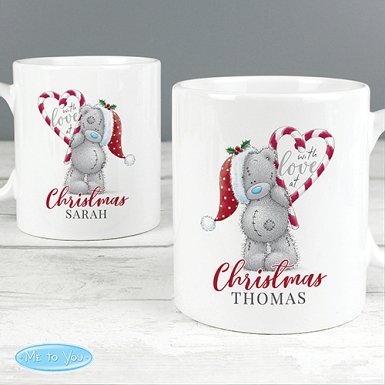 Personalised Love At Christmas Couples Mug Set Delivery to UK